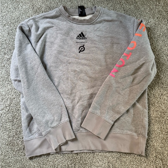Adidas x Peloton Unisex Grey Crewneck Size L - Picture 4 of 5